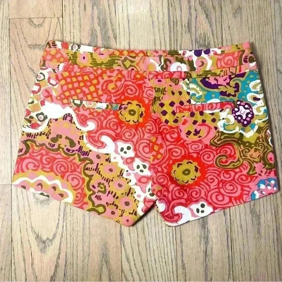 J Crew Women’s Chino Shorts Pink Abstract Nautical Summer 2010 Casual Size 2 - Picture 8 of 11